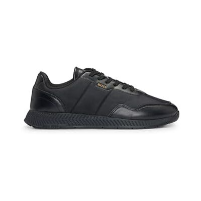 Boss Heren 10263117 01 lage sneakers, Zwart, 40 EU Boss Heren 10263117 01 lage sneakers, Zwart, 40 EU