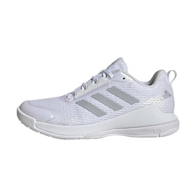 adidas dames Novaflight 2 Indoor Shoes, Cloud White/Silver Metallic/Cloud White, 49 1/3 EU adidas dames Novaflight 2 Indoor Shoes, Cloud White/Silver Metallic/Cloud White, 49 1/3 EU