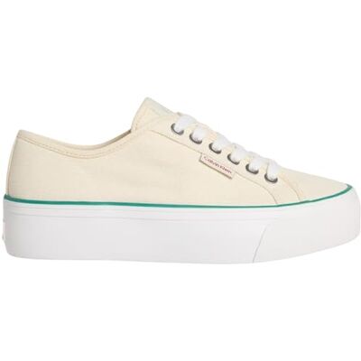 Calvin Jeans Vrouwen Vulc Flatform CTN Logo TAG YW0YW0YW01838 Low Top, Geel (Sweet Corn/Wild Green), 6.5 UK, Gele Zoete Maïs Wild Groen, 39.5 EU Calvin Jeans Vrouwen Vulc Flatform CTN Logo TAG YW0YW0YW01838 Low Top, Geel (Sweet Corn/Wild Green), 6.5 UK, Gele Zoete Maïs Wild Groen, 39.5 EU