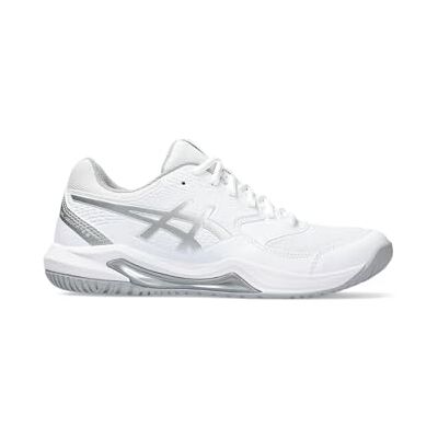 ASICS Dedicate 8 Donna Tennisschoenen Wit Zilver ASICS Dedicate 8 Donna Tennisschoenen Wit Zilver