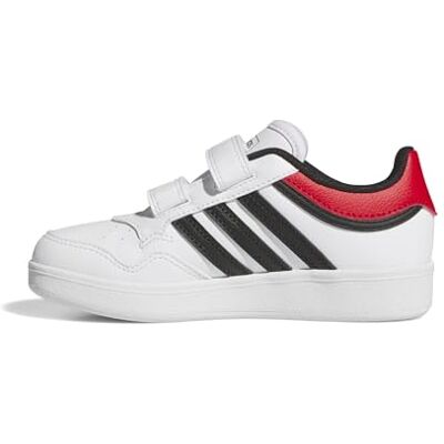 adidas Uniseks-Kind HOOPS 4.0 SHOES, ftwr white/core black/better scarlet, 30 EU adidas Uniseks-Kind HOOPS 4.0 SHOES, ftwr white/core black/better scarlet, 30 EU