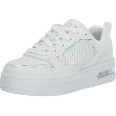 Skechers Court Hi-Air gymschoenen, uniseks, Wit, 37.5 EU Skechers Court Hi-Air gymschoenen, uniseks, Wit, 37.5 EU