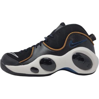 NIKE Air Zoom Flight 96 Basketbalschoen voor heren Black/Valerian/Brown 44.5 NIKE Air Zoom Flight 96 Basketbalschoen voor heren Black/Valerian/Brown 44.5