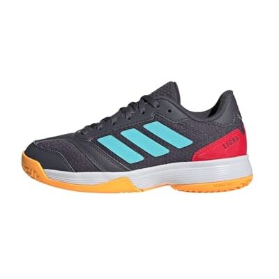 adidas uniseks-kind Ligra 8 Kids Indoor Shoes, Aurora Onix/flash aqua/semi lucid red, 38 EU adidas uniseks-kind Ligra 8 Kids Indoor Shoes, Aurora Onix/flash aqua/semi lucid red, 38 EU