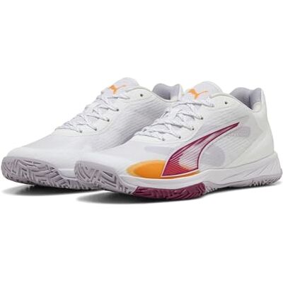 PUMA Accelerate Turbo 4 handbalschoenen voor dames 36, White Berry Lilac Crush Heat Fire Pink Purple PUMA Accelerate Turbo 4 handbalschoenen voor dames 36, White Berry Lilac Crush Heat Fire Pink Purple