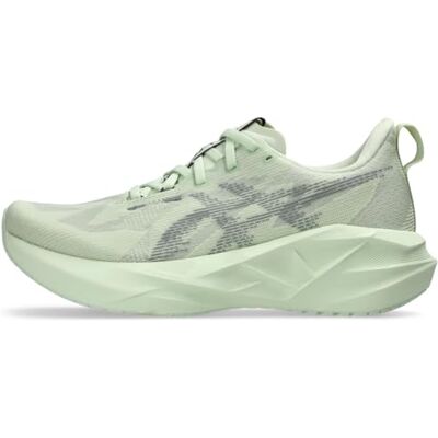 ASICS Novablast 5 Sneaker voor dames, Whisper Groen/Monument Blauw, 40 EU ASICS Novablast 5 Sneaker voor dames, Whisper Groen/Monument Blauw, 40 EU