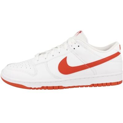 NIKE Air Jordan 1 Mid honkbalschoenen voor heren, wit scherp rood, 47.5 EU NIKE Air Jordan 1 Mid honkbalschoenen voor heren, wit scherp rood, 47.5 EU