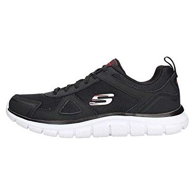 Skechers Track Scloric heren Sneaker,Black Red Bkrd,43 EU Skechers Track Scloric heren Sneaker,Black Red Bkrd,43 EU