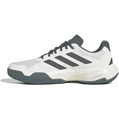 adidas Heren CourtJam Control 3 Clay Tennis Shoes, off white/core black/aurora ivy, 39 1/3 EU adidas Heren CourtJam Control 3 Clay Tennis Shoes, off white/core black/aurora ivy, 39 1/3 EU