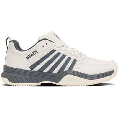 K-Swiss Tennis Court Express 2 Clay Tennisschoenn voor heren Egret/Turbulence 43 EU 44.5 Beige K-EVA-demping, ademend mesh en diep gravelprofiel K-Swiss Tennis Court Express 2 Clay Tennisschoenn voor heren Egret/Turbulence 43 EU 44.5 Beige K-EVA-demping, ademend mesh en diep gravelprofiel