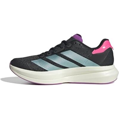 adidas Dames DURAMO SPEED 2 Running Shoes, core black/flash aqua/lucid pink, 45 1/3 EU adidas Dames DURAMO SPEED 2 Running Shoes, core black/flash aqua/lucid pink, 45 1/3 EU