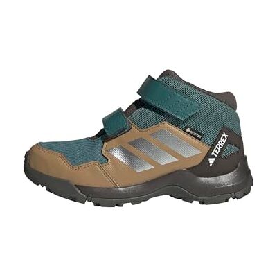 adidas Uniseks-Kind Terrex Skychaser Mid GORE-TEX Hiking Shoes Kids, preloved teal/matte silver/cardboard, 30 EU adidas Uniseks-Kind Terrex Skychaser Mid GORE-TEX Hiking Shoes Kids, preloved teal/matte silver/cardboard, 30 EU