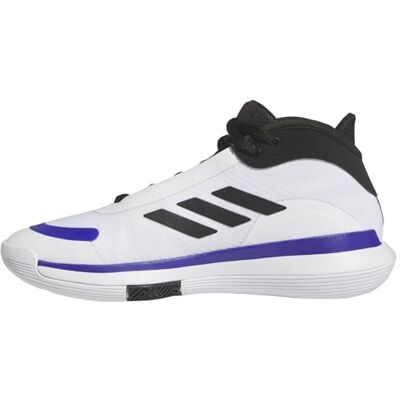 adidas Uniseks-Volwassen Bounce Legends Low Trainers, Cloud white/core black/lucid blue, 42 2/3 EU adidas Uniseks-Volwassen Bounce Legends Low Trainers, Cloud white/core black/lucid blue, 42 2/3 EU