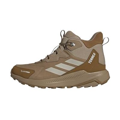 adidas heren Terrex Anylander Leather Mid Climaproof Hiking Shoes, Cardboard/Wonder Alumina/Bronze Strata, 45 1/3 EU adidas heren Terrex Anylander Leather Mid Climaproof Hiking Shoes, Cardboard/Wonder Alumina/Bronze Strata, 45 1/3 EU