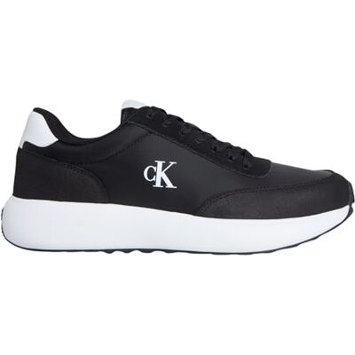 Calvin Jeans Heren Athleisure Runner Laceup Ny-su Ym0ym01370 Low Top, Zwart Ck Zwart Helder Wit, 43 EU Calvin Jeans Heren Athleisure Runner Laceup Ny-su Ym0ym01370 Low Top, Zwart Ck Zwart Helder Wit, 43 EU