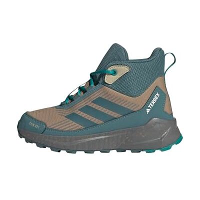 adidas Uniseks-Kind Terrex Trailmaker 2 Mid RAIN.RDY Hiking Shoes Kids, Cardboard/Preloved Teal/Pure Teal, 31 1/2 EU adidas Uniseks-Kind Terrex Trailmaker 2 Mid RAIN.RDY Hiking Shoes Kids, Cardboard/Preloved Teal/Pure Teal, 31 1/2 EU