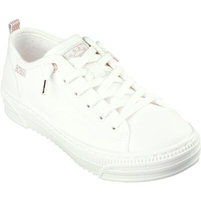 Skechers BOBS Copa Canvas Sneakers - Off White - Casual Platform Shoes Skechers BOBS Copa Canvas Sneakers - Off White - Casual Platform Shoes