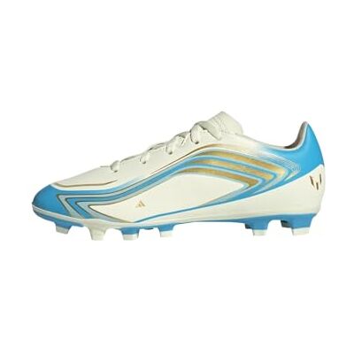 adidas uniseks-kind F50 Messi Club Firm Ground/Multi Ground Football Boots Kids Shoes, ivory/semi blue burst/icey blue, 36 EU adidas uniseks-kind F50 Messi Club Firm Ground/Multi Ground Football Boots Kids Shoes, ivory/semi blue burst/icey blue, 36 EU