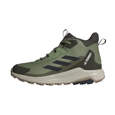 adidas heren Terrex Anylander Mid Hiking Shoes, Tent Green/Core Black/Olive Strata, 40 2/3 EU adidas heren Terrex Anylander Mid Hiking Shoes, Tent Green/Core Black/Olive Strata, 40 2/3 EU