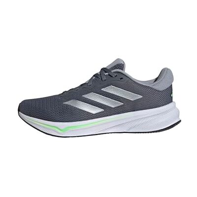 adidas Heren Response Runner Shoes, onix/halo silver/lime burst, 44 2/3 EU adidas Heren Response Runner Shoes, onix/halo silver/lime burst, 44 2/3 EU