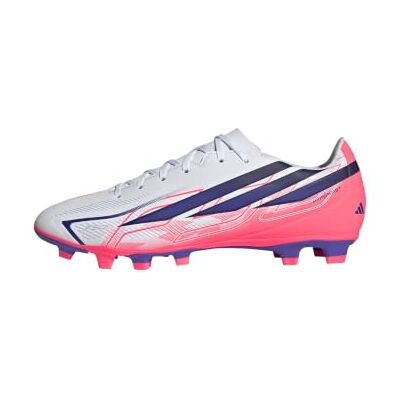 adidas uniseks-volwassene F50 Hyperfast Club Firm Ground/Multi Ground Football Boots Shoes, ftwr white/Solar Purple/Solar Turbo, 45 1/3 EU adidas uniseks-volwassene F50 Hyperfast Club Firm Ground/Multi Ground Football Boots Shoes, ftwr white/Solar Purple/Solar Turbo, 45 1/3 EU