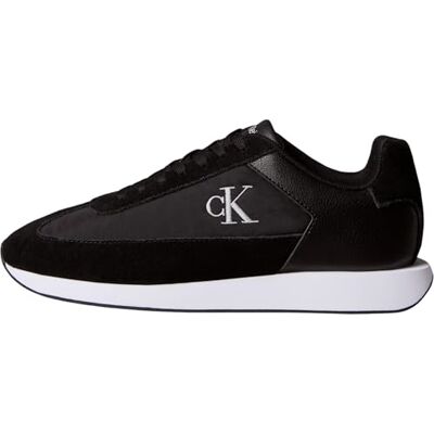 Calvin Dames Retro Runner Laceup WINGT Mix YW0YW02061 Low Top, zwart (zwart/helder wit), 3.5, Zwart Zwart Helder Wit, 36.5 EU Calvin Dames Retro Runner Laceup WINGT Mix YW0YW02061 Low Top, zwart (zwart/helder wit), 3.5, Zwart Zwart Helder Wit, 36.5 EU