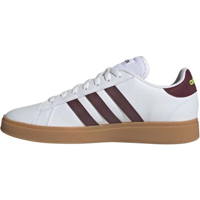 adidas Heren Grand Court Base 2.0 Shoes, Cloud white/Shadow red, 36 2/3 EU adidas Heren Grand Court Base 2.0 Shoes, Cloud white/Shadow red, 36 2/3 EU