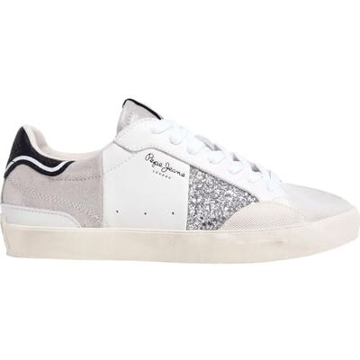 Pepe Jeans dames Lane Silver WSneak Pepe Jeans dames Lane Silver WSneak
