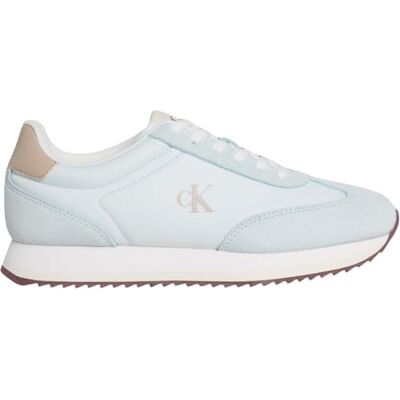 Calvin Jeans Dames Runner Laceup MG Nylon Mix YW0YW01828 Low Top, Blauw (Blazen Zeil/Oxford Tan), 3.5 UK, Blauw Golvend Zeil Oxford Tan, 36.5 EU Calvin Jeans Dames Runner Laceup MG Nylon Mix YW0YW01828 Low Top, Blauw (Blazen Zeil/Oxford Tan), 3.5 UK, Blauw Golvend Zeil Oxford Tan, 36.5 EU