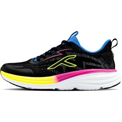 HUNDRED Soft Stride Multisportschoenen Hardlopen, Wandelen, Gym & Joggen Comfortabele D-Soft demping HyperKnit bovenwerk Fusion technologie Zwart/Blauw/Limoen 42 EU / 8 UK / 9 US HUNDRED Soft Stride Multisportschoenen Hardlopen, Wandelen, Gym & Joggen Comfortabele D-Soft demping HyperKnit bovenwerk Fusion technologie Zwart/Blauw/Limoen 42 EU / 8 UK / 9 US
