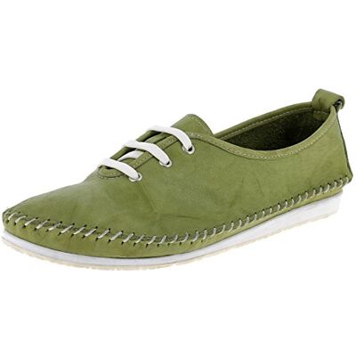 Andrea Conti Damessneakers met veters, groen, 36 EU, groen, 36 EU Andrea Conti Damessneakers met veters, groen, 36 EU, groen, 36 EU