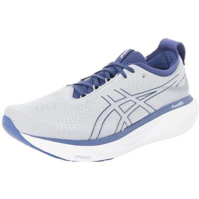 ASICS Gel-Nimbus 25 Hardloopschoenen voor heren, Sheet Rock Indigo Blue, 48 EU ASICS Gel-Nimbus 25 Hardloopschoenen voor heren, Sheet Rock Indigo Blue, 48 EU