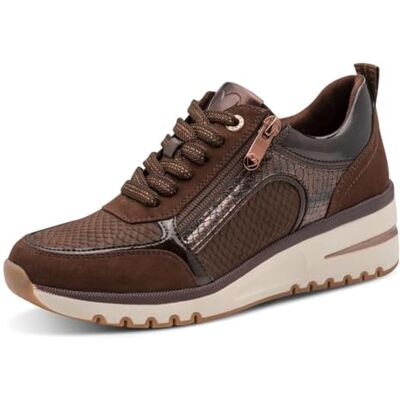 MARCO TOZZI Damessneakers, materiaalmix van textiel en synthetisch, uitneembaar voetbed, zachte binnenzool, zachte binnenvoering, veganistisch, comfortabel MARCO TOZZI Damessneakers, materiaalmix van textiel en synthetisch, uitneembaar voetbed, zachte binnenzool, zachte binnenvoering, veganistisch, comfortabel