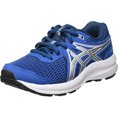 ASICS Contend 7 GS, uniseks kindersneakers, Lake Drive/Pure Zilver, 32,5 EU ASICS Contend 7 GS, uniseks kindersneakers, Lake Drive/Pure Zilver, 32,5 EU