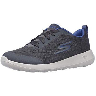Skechers Heren Gowalk Max-Athletic Workout Wandelschoen met Air Cooled Foam Sneaker, Houtskool/Blauw, 44 EU Skechers Heren Gowalk Max-Athletic Workout Wandelschoen met Air Cooled Foam Sneaker, Houtskool/Blauw, 44 EU