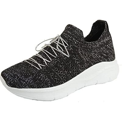 Andrea Conti Damessneakers, zwart/zilver, 36 EU, zwart, zilver, 36 EU Andrea Conti Damessneakers, zwart/zilver, 36 EU, zwart, zilver, 36 EU