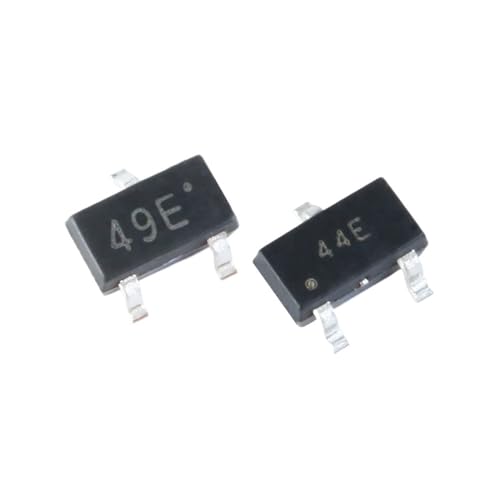 FUYUMIC 10 stuks SOT23 SMD 44E 49E Hall Effect Sensor Schakelaar SMD Hall Element Sensor Schakelaar Borstelloze Elektrische Motor (Kleur: 10 stks 44E)