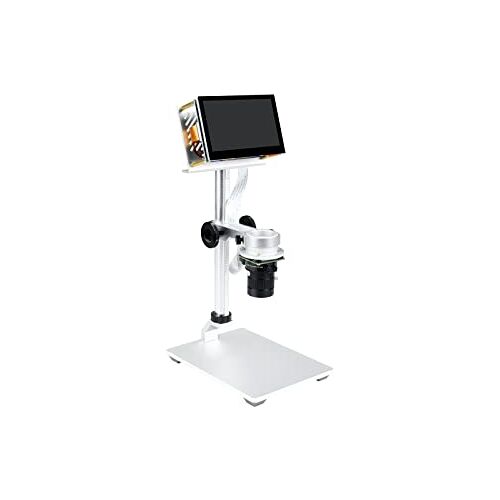 Waveshare Raspberry Pi Microscope Accessory Kit Support 12MP Visual Magnification, Microscope 4.3inch 800×480 IPS LCD Screen Bracket B