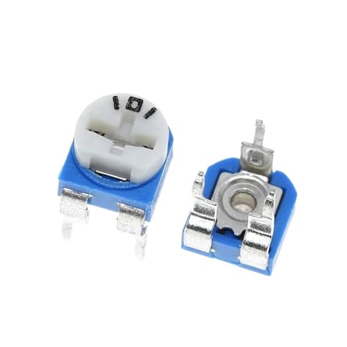 FUYUMIC 10 stks Rm065 Rm-065 100 200 500 1k 2k 5k 10k 20k 50k 100k 200k 500k 1m Ohm Trimpot Trimmer Potentiometer Variabele weerstand (Maat: 1M Ohm)