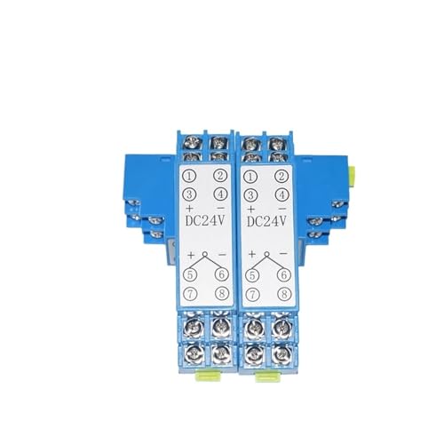 AIRUIXI Temperatuur Zender Type K Temperatuur Transmitter op DIN-Rail, K Sensor Module, Meet 0-1300 °C, Uitgang 4-20mA, Thermokoppel Temperatuur Transducer (Kleur: 0-1100C 24VDC