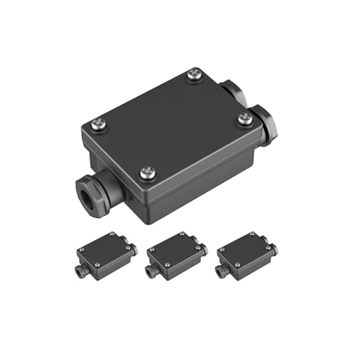 ledscom.de 2-voudige kabelconnector voor buiten, IP68, aansluiting voor 6-8mm kabeldiameter, 4 st.