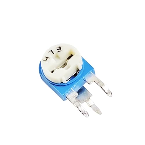 FUYUMIC 50 STKS RM063 RM-063 100 200 300 500 1K 2K 5K 10K 20K 50K 100K 200K 500K 1M 2M ohm Trimpot Trimmer Potentiometer variabele weerstand (Maat: 2K Ohm)