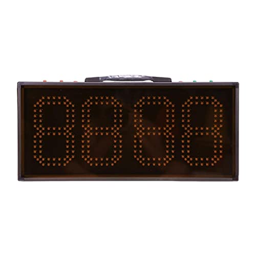 WYRMB Digitaal scorebord, elektronisch digitaal scorebord Elektrisch LED-scorebord voor voetbalvolleybal, op batterijen werkend draagbaar tafelblad elektronisch scorebord, countdown-timer en score voor game