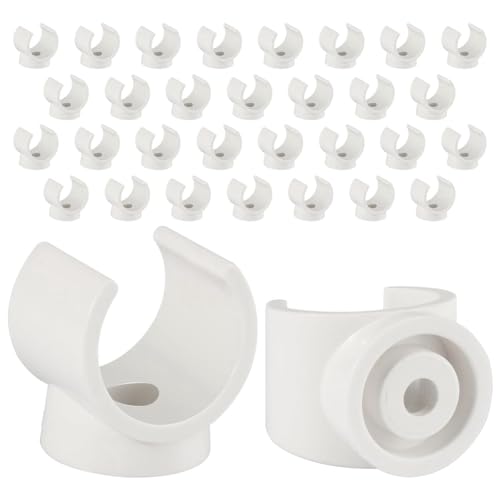 Datering PEX-clips buisklem, 50 stuks, 3/4 buisklem voor PVC-waterleidingen en slangklemmen, U-F, smalle buisklemmen van kunststof