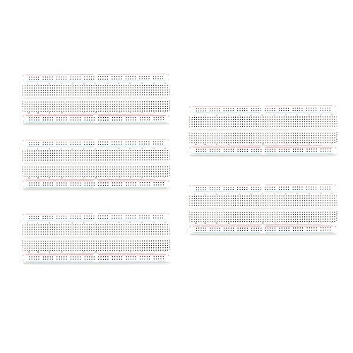 Pcivzxam 5PCS 830 Point Solderless Breadboard Prototyping Breadboard