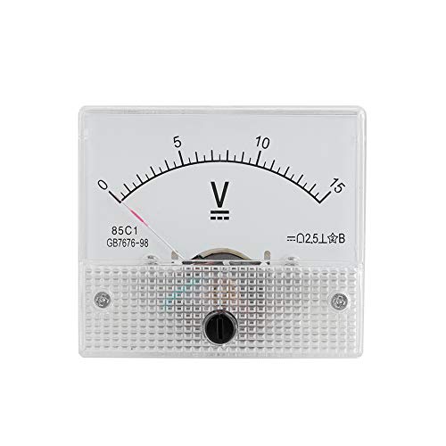 Vikye DC Analoge 85C1 Stroom Voltmeter Spanning 2.5 Nauwkeurigheid Spanning Analoge Voltmeter Paneel voor Experimenten (Drukmeting 0-15V)