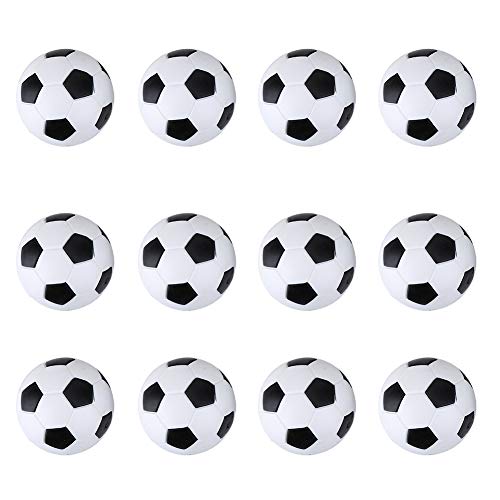 Psytfei Voetballen 12 Stuks Tafelvoetbal Tafelvoetbal Vervangingsballen Kit Mini Tafelvoetballen 36mm Voetballen Ballenset Tafelvoetbalballen