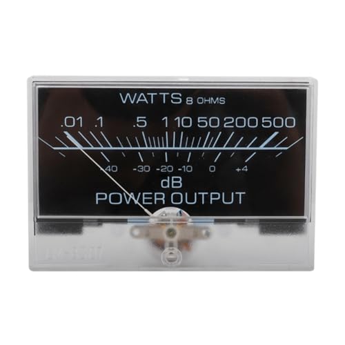 Brensty 1 stuk 12-16 V VU-meter, analoog paneel, audiopegelmes, zoals afgebeeld, kunststof voor vermogensversterker, digitale vermogensmeter