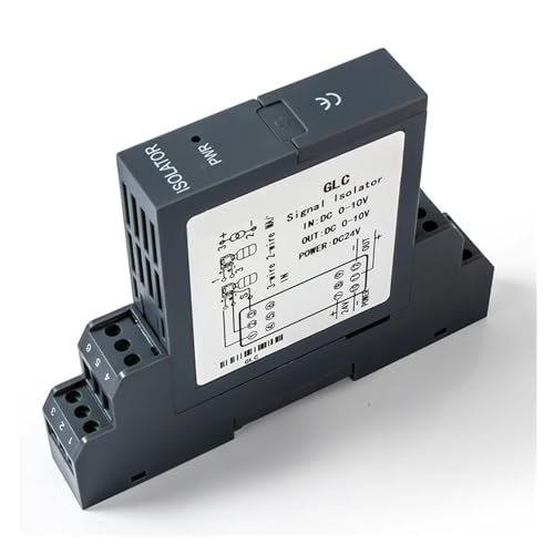 BADIKA Signaalisolatie zender GLC DC4-20mA naar 4-20mA signaalisolatie zender stroomspanningszender DC24V voeding (kleur: 2 in 2 uit, maat: 0-10V INPUT_4-20MA)