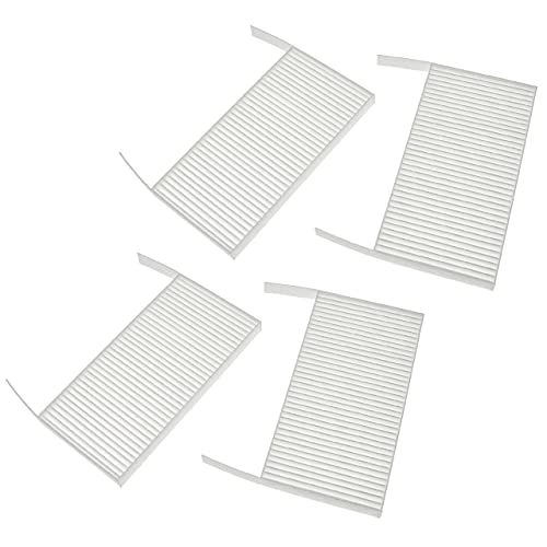 vhbw Filterset compatibel met Zehnder ComfoAir 70 ventilatieapparaat luchtfilter G4/F7 (4 stuks), 19 x 10 x 3 cm, wit